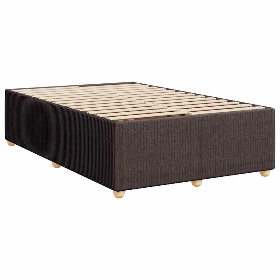 Sommier à lattes de lit avec matelas Marron foncé 120x200 cm - 9