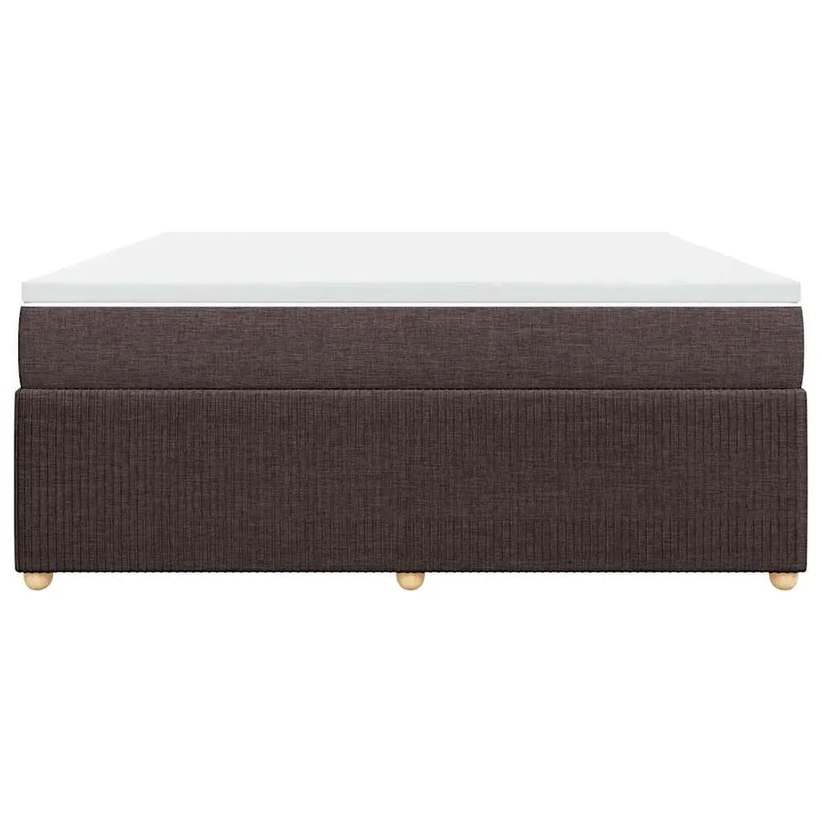 Sommier à lattes de lit avec matelas Marron foncé 180x200 cm - 4