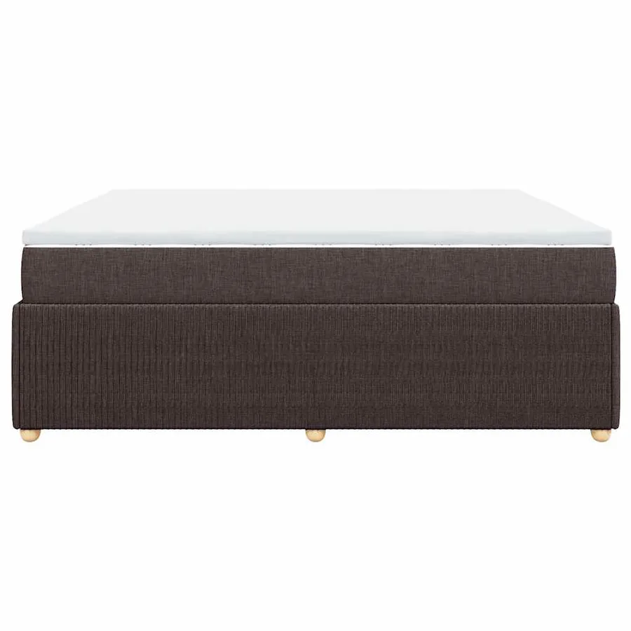 Sommier à lattes de lit avec matelas Marron foncé 180x200 cm - 5