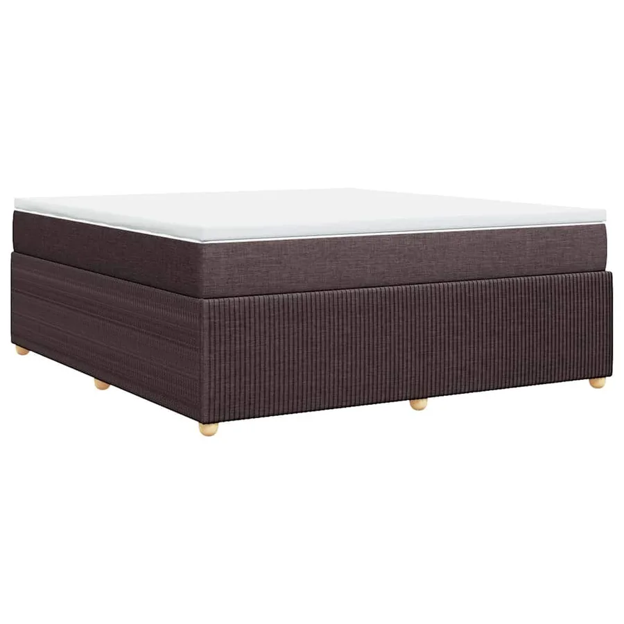 Sommier à lattes de lit avec matelas Marron foncé 180x200 cm - 6
