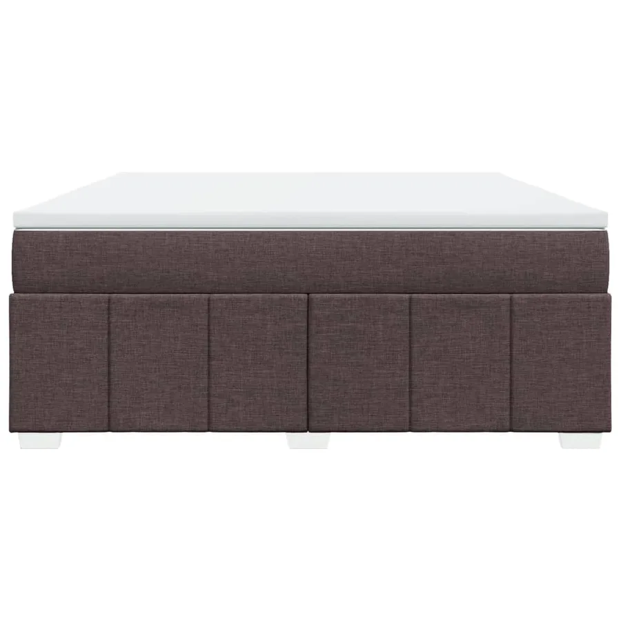 Sommier à lattes de lit avec matelas Marron foncé 180x200 cm - 4