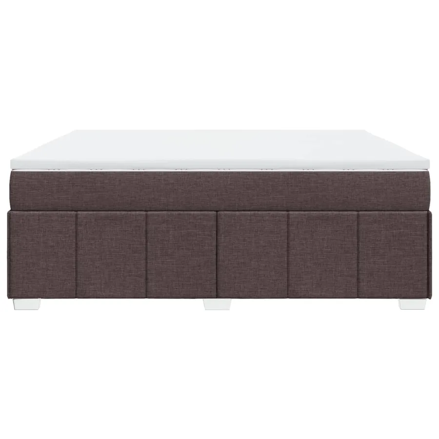 Sommier à lattes de lit avec matelas Marron foncé 180x200 cm - 8