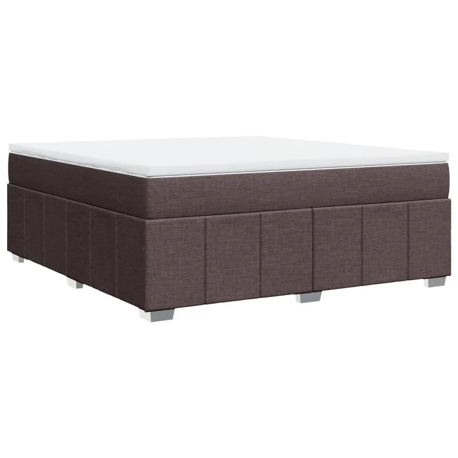 Sommier à lattes de lit avec matelas Marron foncé 180x200 cm - 9