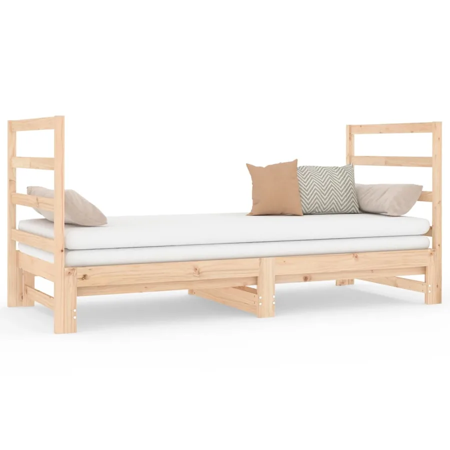 Lit coulissant sans matelas 2x(90x190) cm - 2