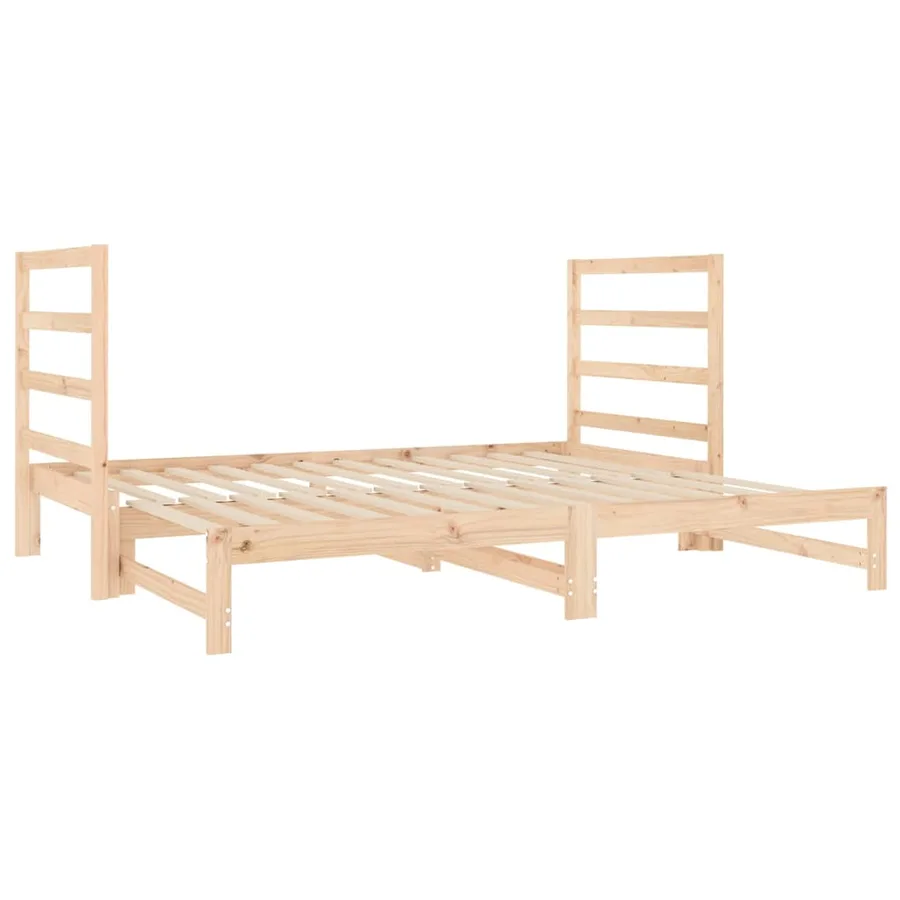 Lit coulissant sans matelas 2x(90x190) cm - 5