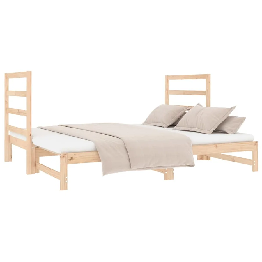 Lit coulissant sans matelas 2x(90x190) cm - 7