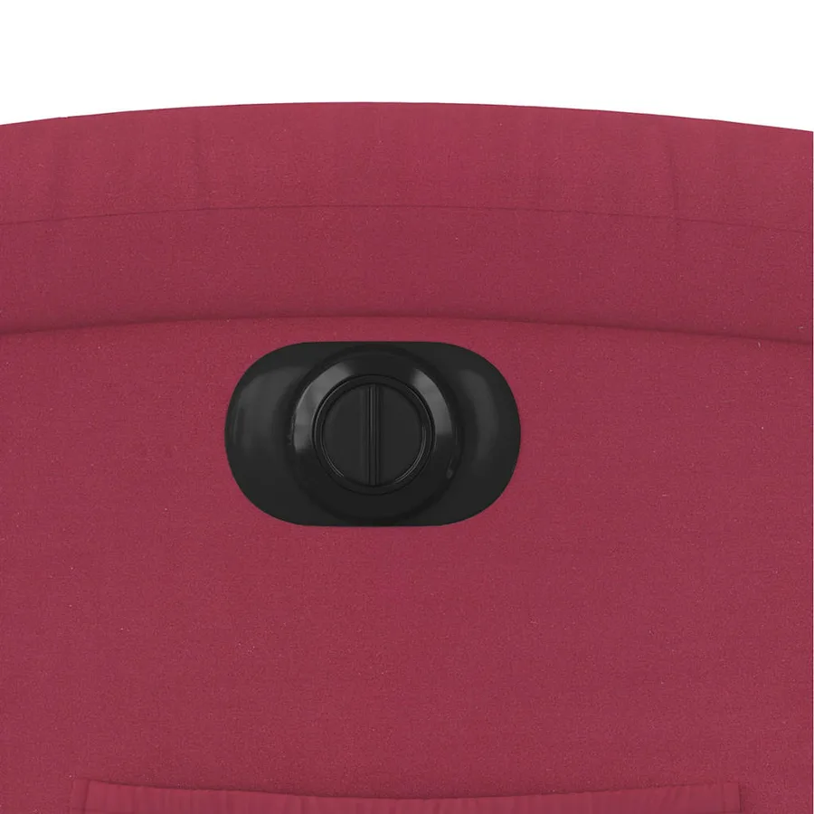 Fauteuil inclinable électrique rouge bordeaux velours - 12