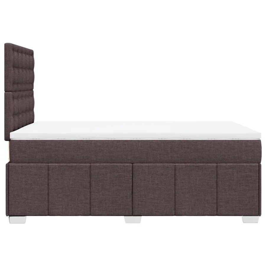 Sommier à lattes de lit avec matelas Marron foncé 120x200 cm - 5