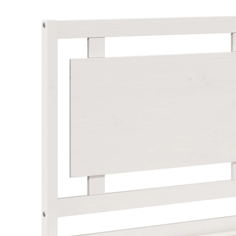 Cadre de lit extra long sans matelas 200x220 cm bois massif - 7