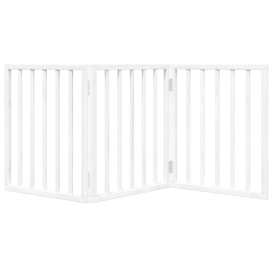 Barrière pour chien pliable 3 panneaux 150 cm bois de peuplier - 4