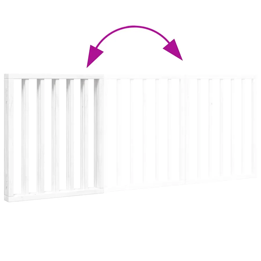 Barrière pour chien pliable 3 panneaux 150 cm bois de peuplier - 7