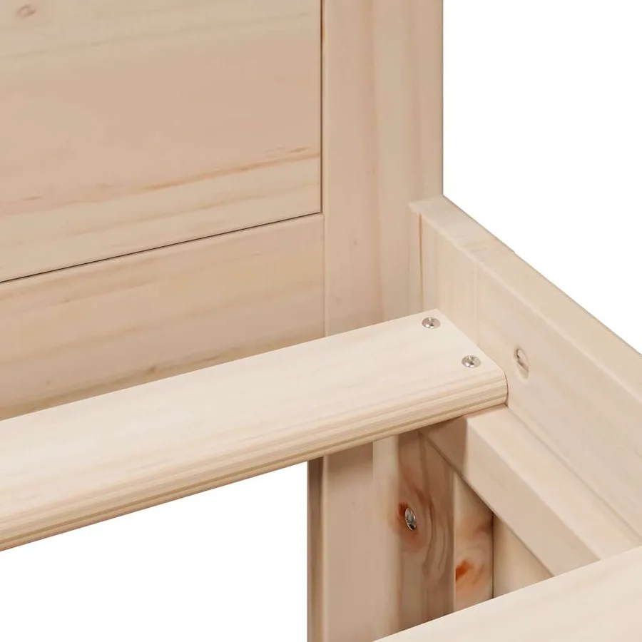Cadre de lit sans matelas avec tête de lit 180x200 cm bois pin - 11