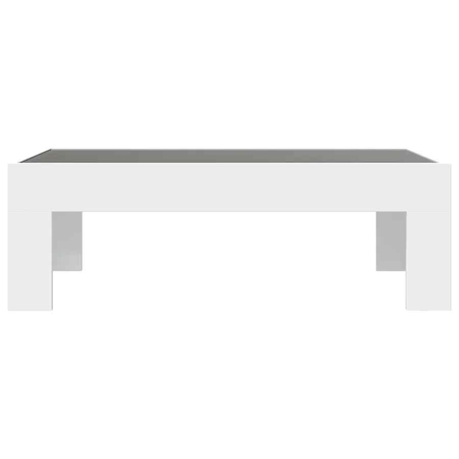 Table basse avec LED infini blanc 90x50x30 cm - 6