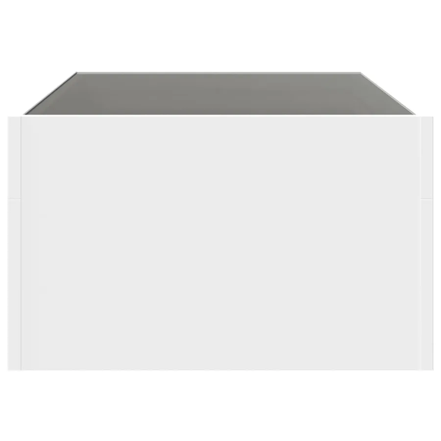 Table basse avec LED infini blanc 90x50x30 cm - 7