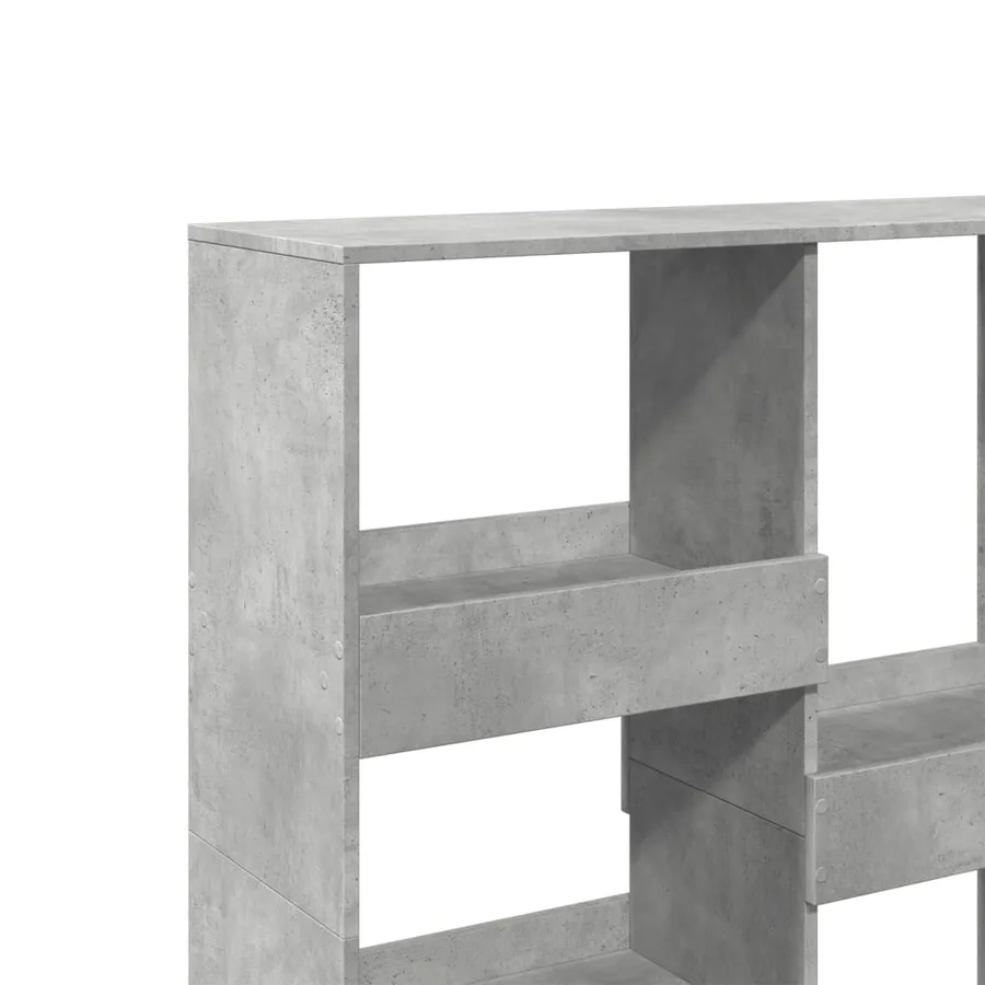 Bibliothèque/Séparateur de pièce gris béton 100x33x115 cm - 7