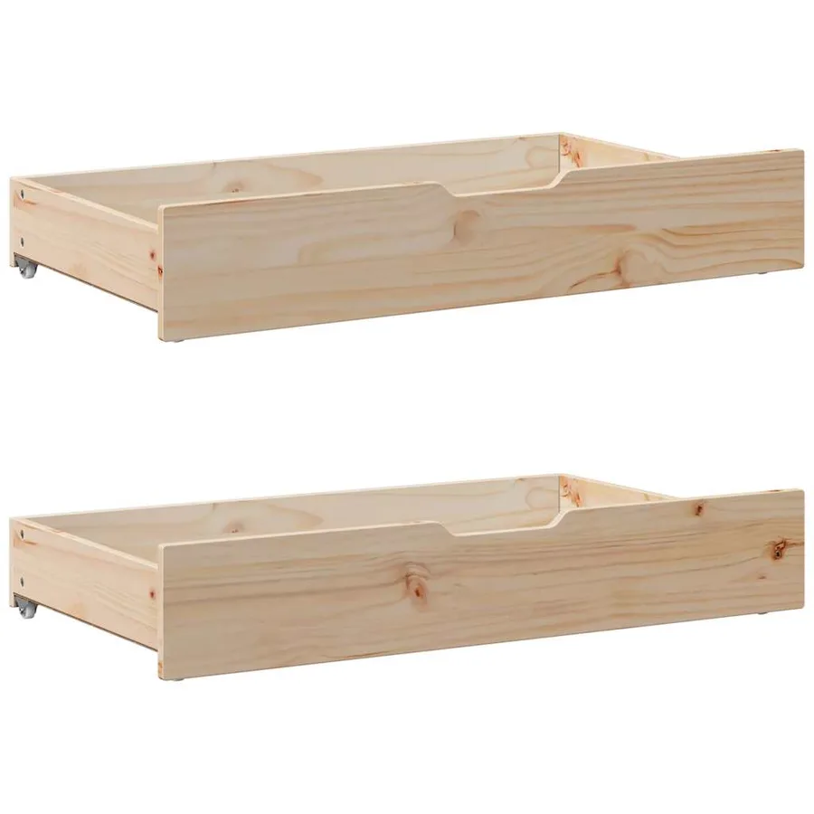 Cadre de lit sans matelas 90x190 cm bois de pin massif - 6