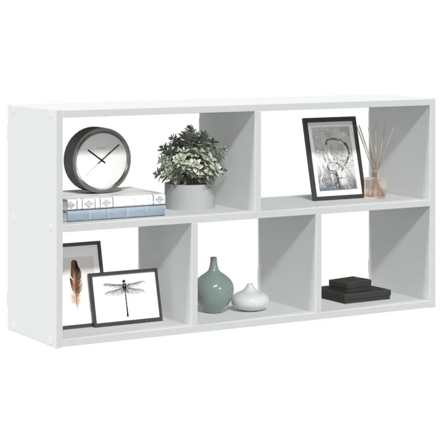 Étagère murale blanc 100x25x50 cm bois d'ingénierie