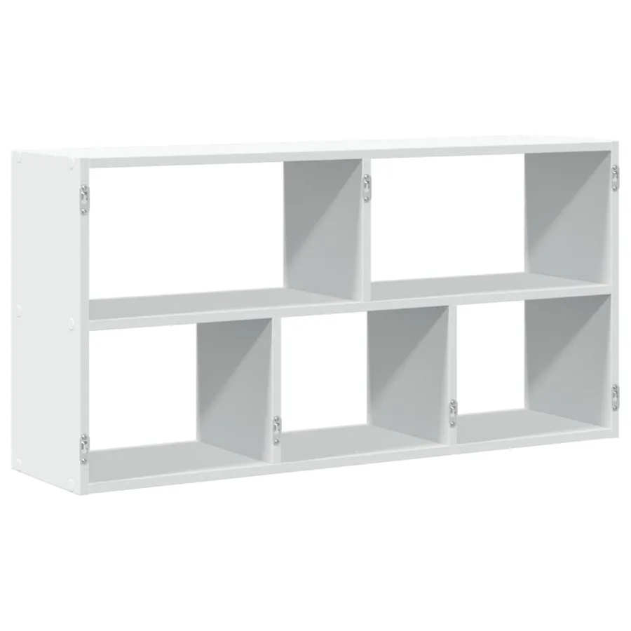 Étagère murale blanc 100x25x50 cm bois d'ingénierie - 6