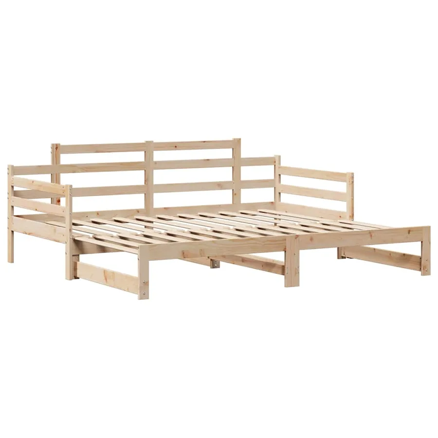 Lit de jour avec gigogne et tiroirs sans matelas 80x200 cm - 5