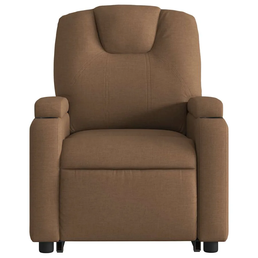 Fauteuil de massage inclinable Marron Tissu - 9