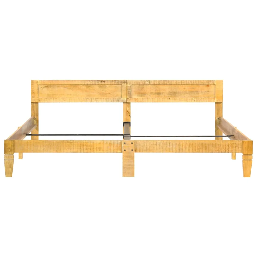 Cadre de lit sans matelas bois de manguier massif 200 cm - 3