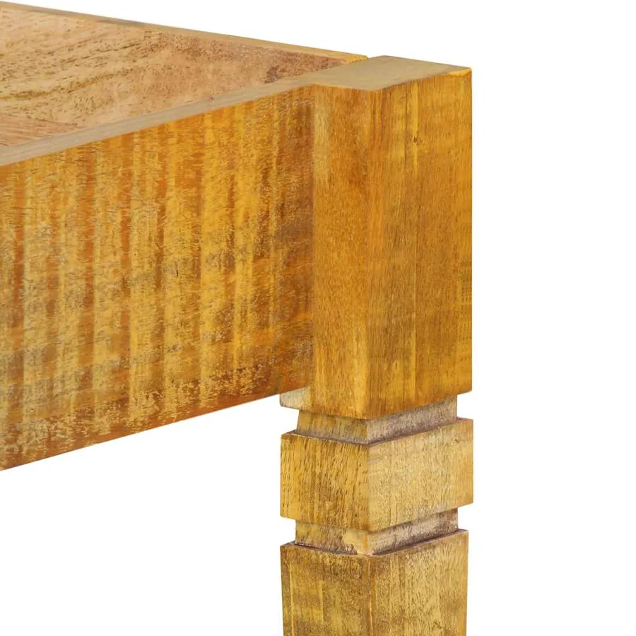 Cadre de lit sans matelas bois de manguier massif 200 cm - 5