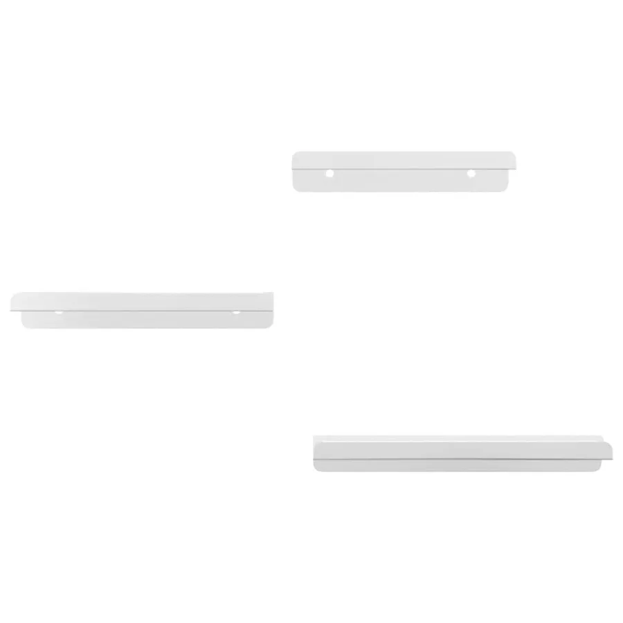 Étagères murales 3 pcs argenté acier inoxydable - 5
