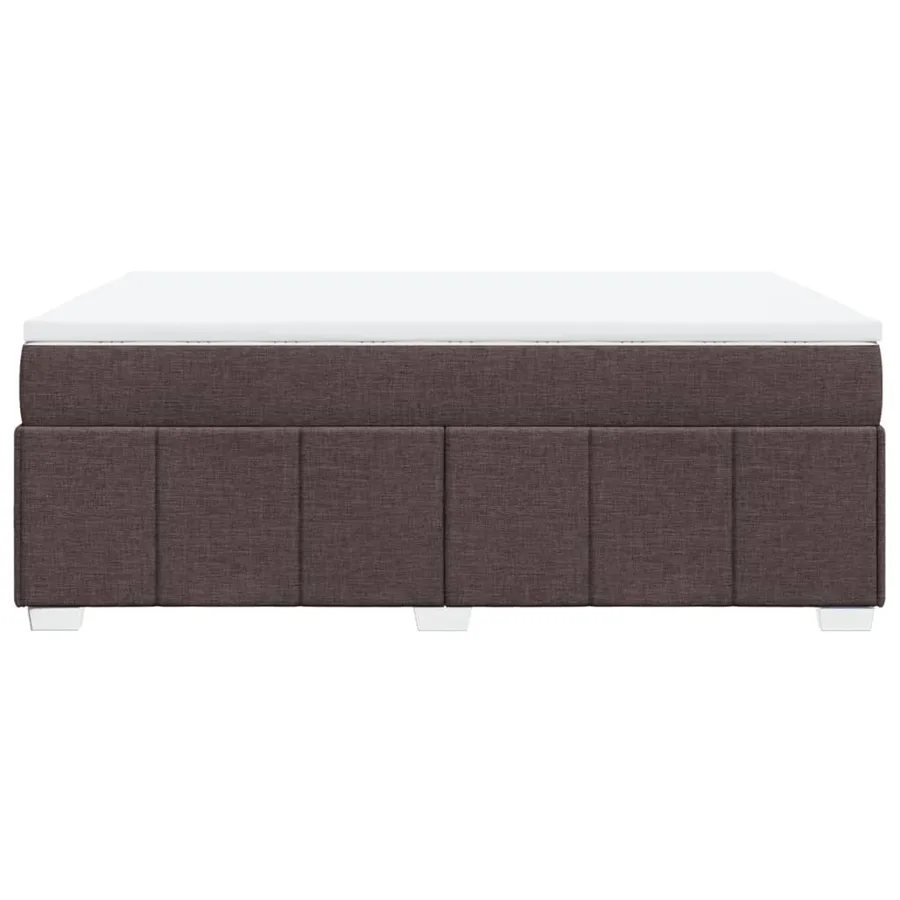 Sommier à lattes de lit avec matelas Marron foncé 140x200 cm - 8