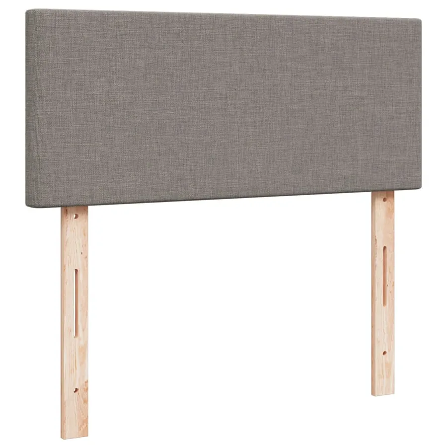 Sommier à lattes de lit avec matelas Taupe 120x200 cm Tissu - 7