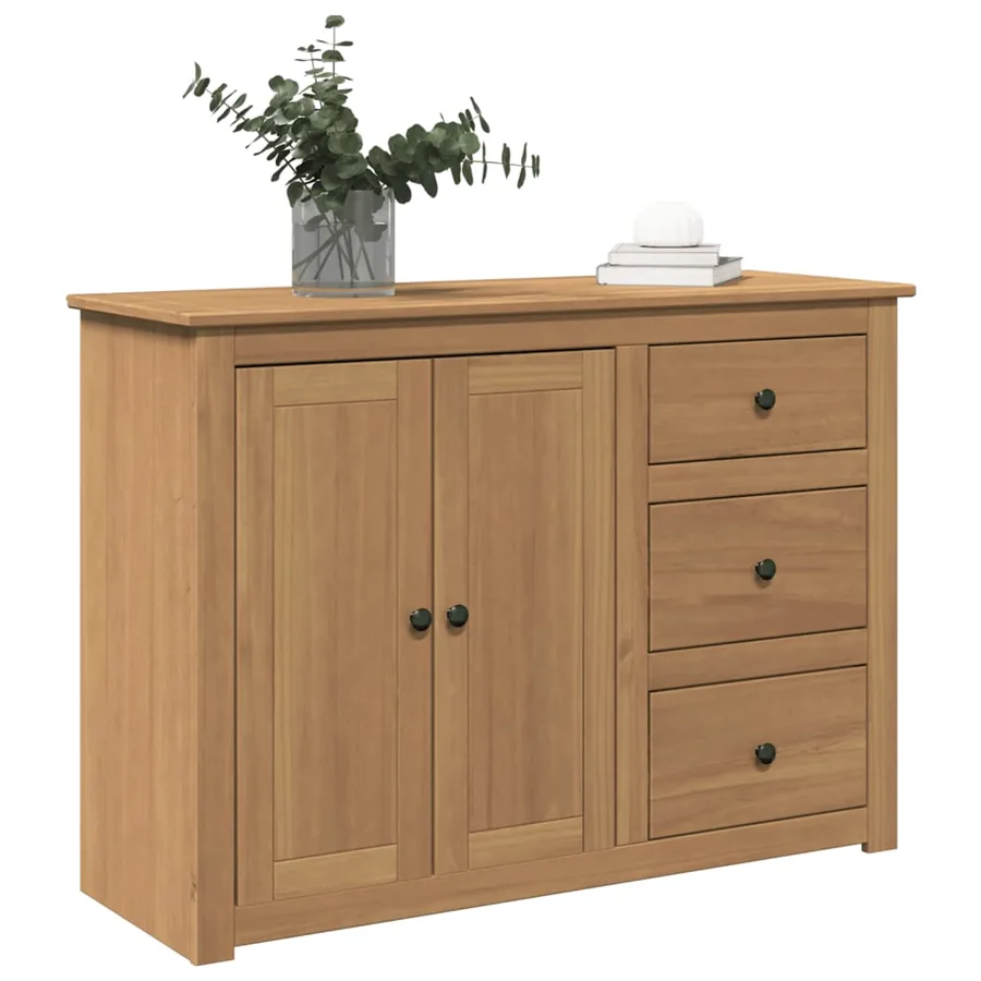Buffet avec tiroirs PANAMA 112x40x80 cm bois massif de pin