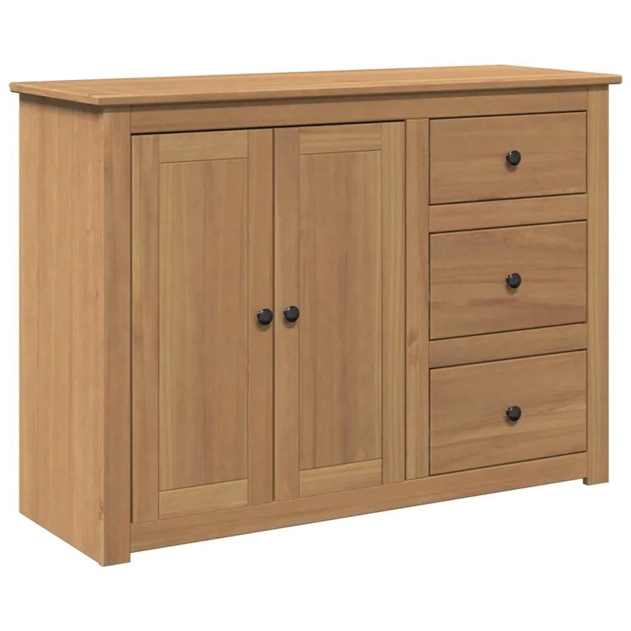 Buffet avec tiroirs PANAMA 112x40x80 cm bois massif de pin - 2