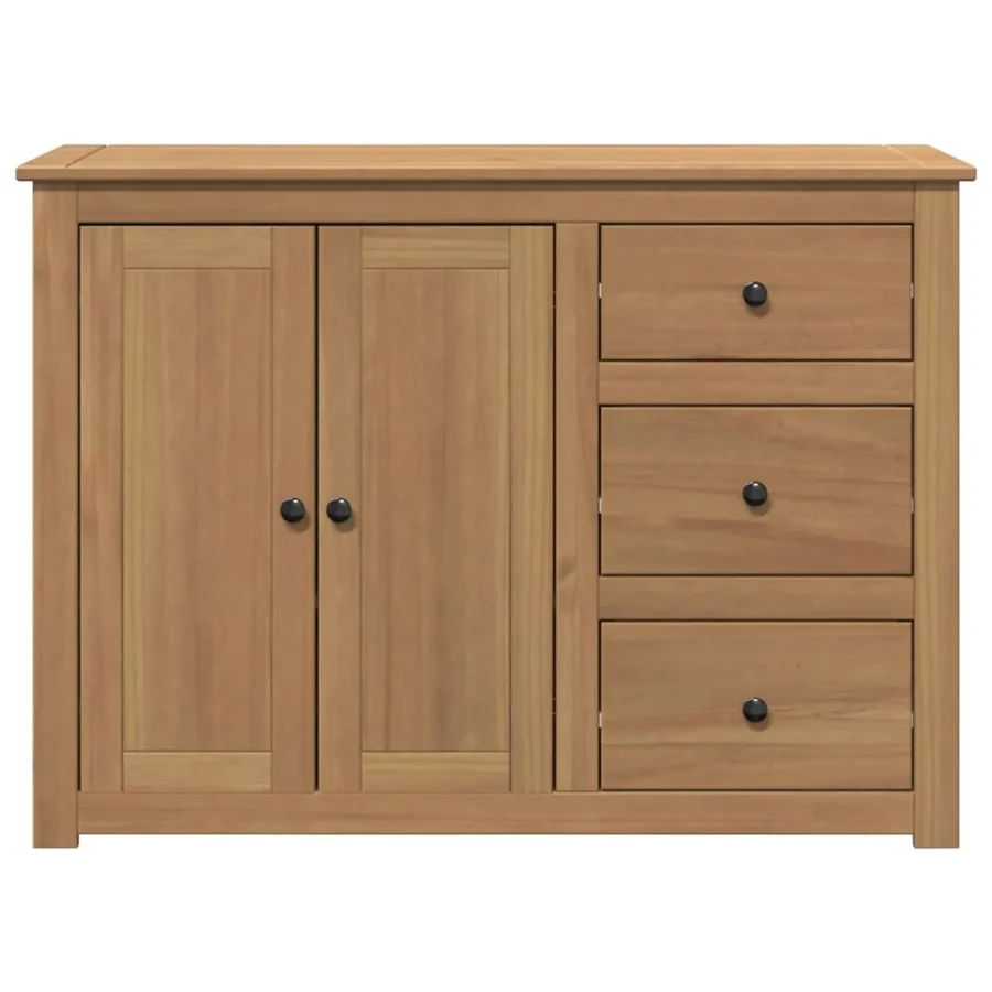 Buffet avec tiroirs PANAMA 112x40x80 cm bois massif de pin - 4