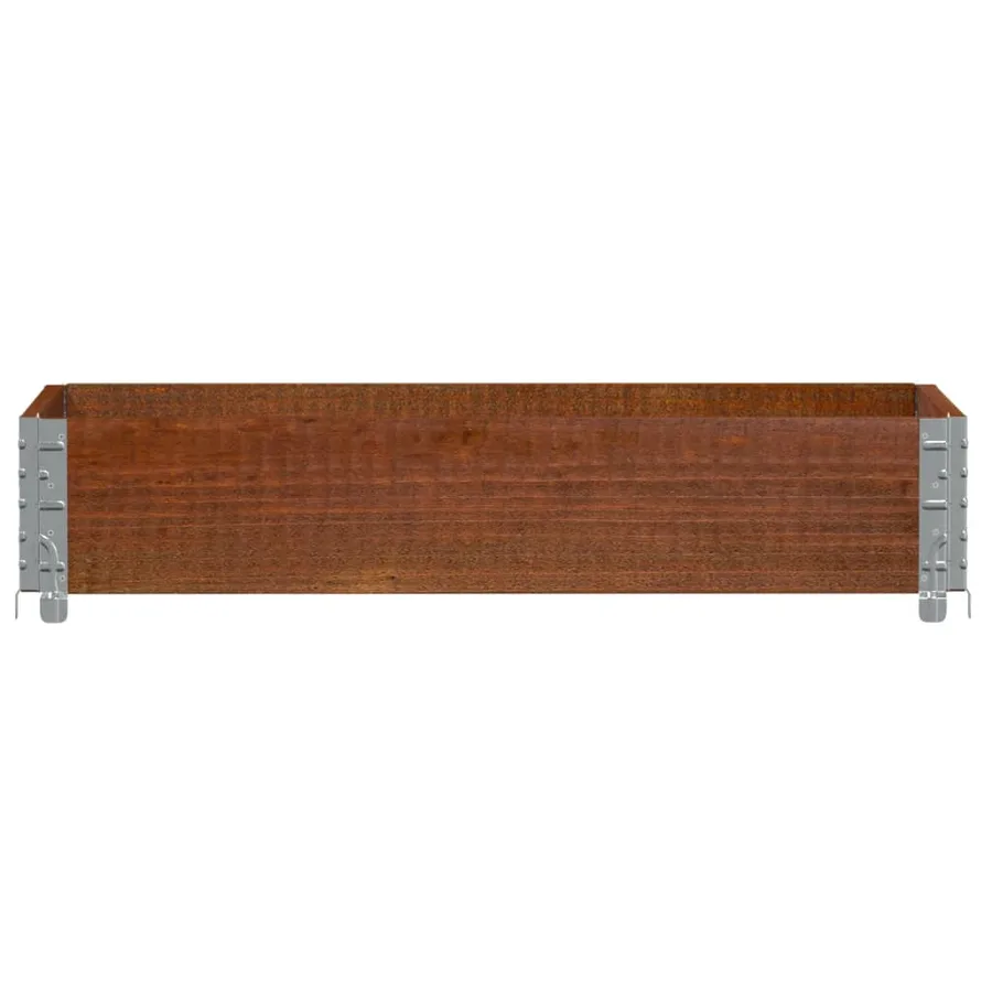 Jardinière marron 100x50 cm bois massif de pin - 3