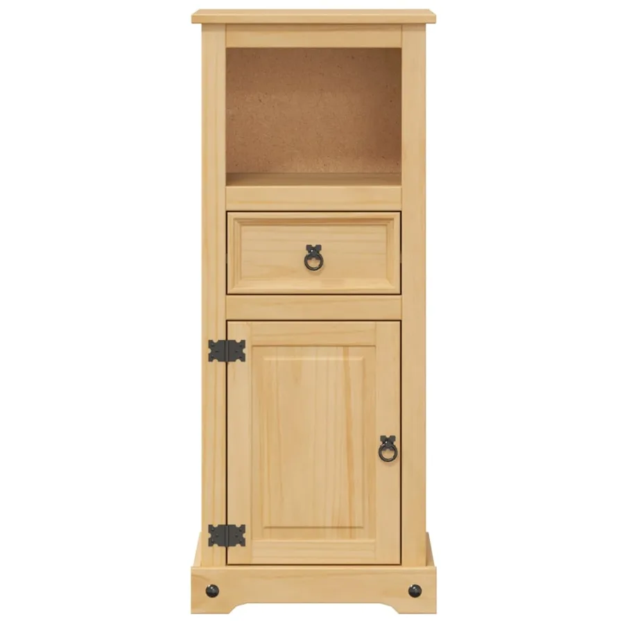 Armoire de salle de bain Corona 45x33x110 cm bois de pin massif - 5
