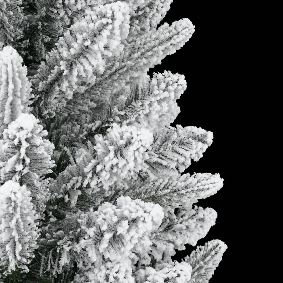 Sapin de Noël artificiel avec neige floquée 150 cm PVC et PE - 4