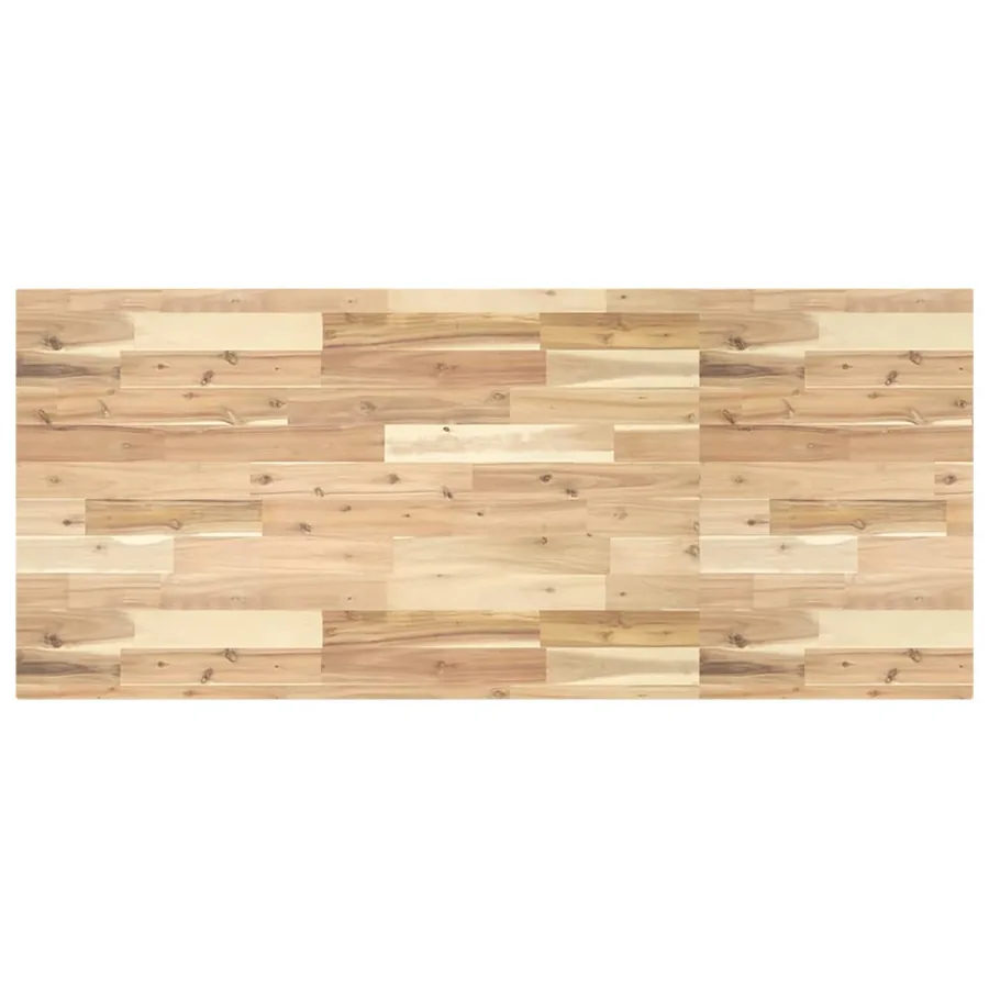 Dessus de meuble de salle de bain non traité bois d'acacia