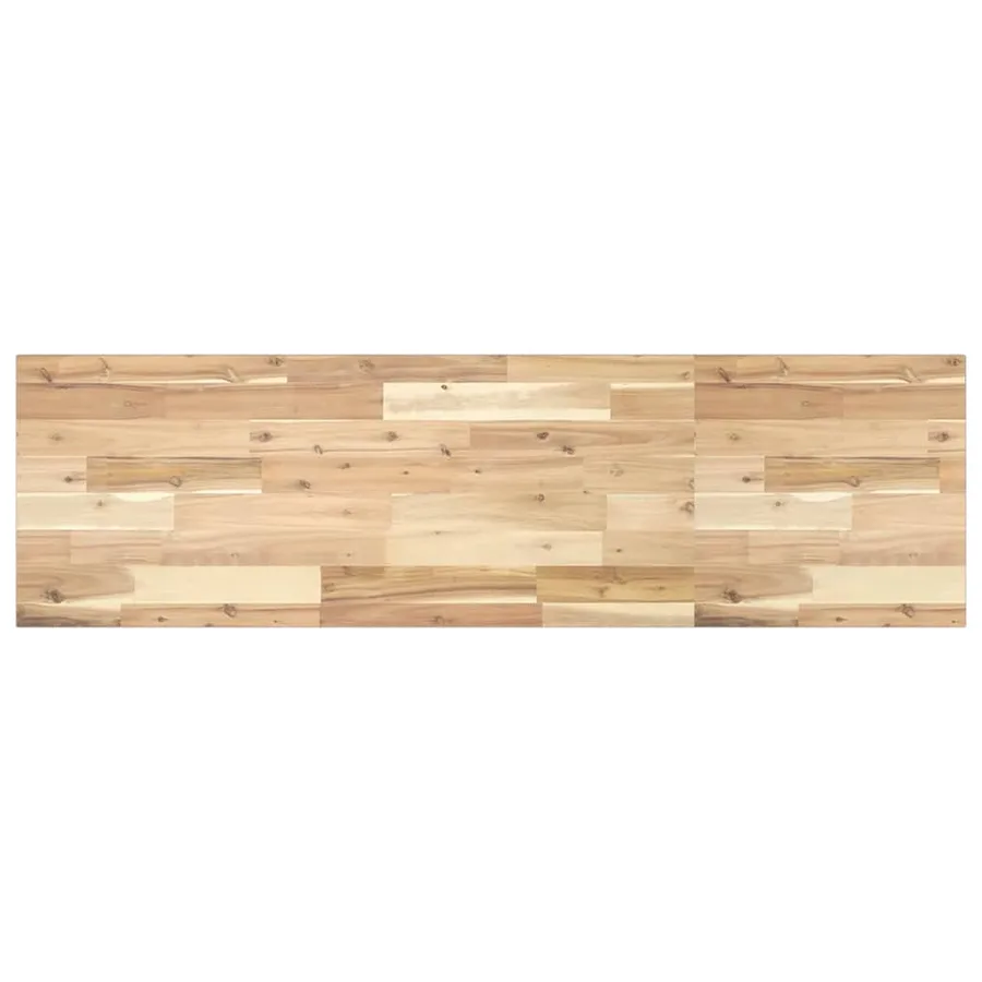 Étagère de vasque murale acier et bois massif d'acacia - 10