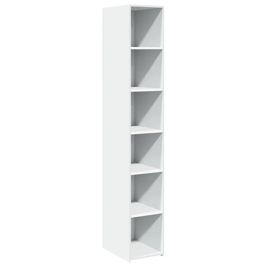Buffet haut blanc 30x41x185 cm bois d'ingénierie - 2