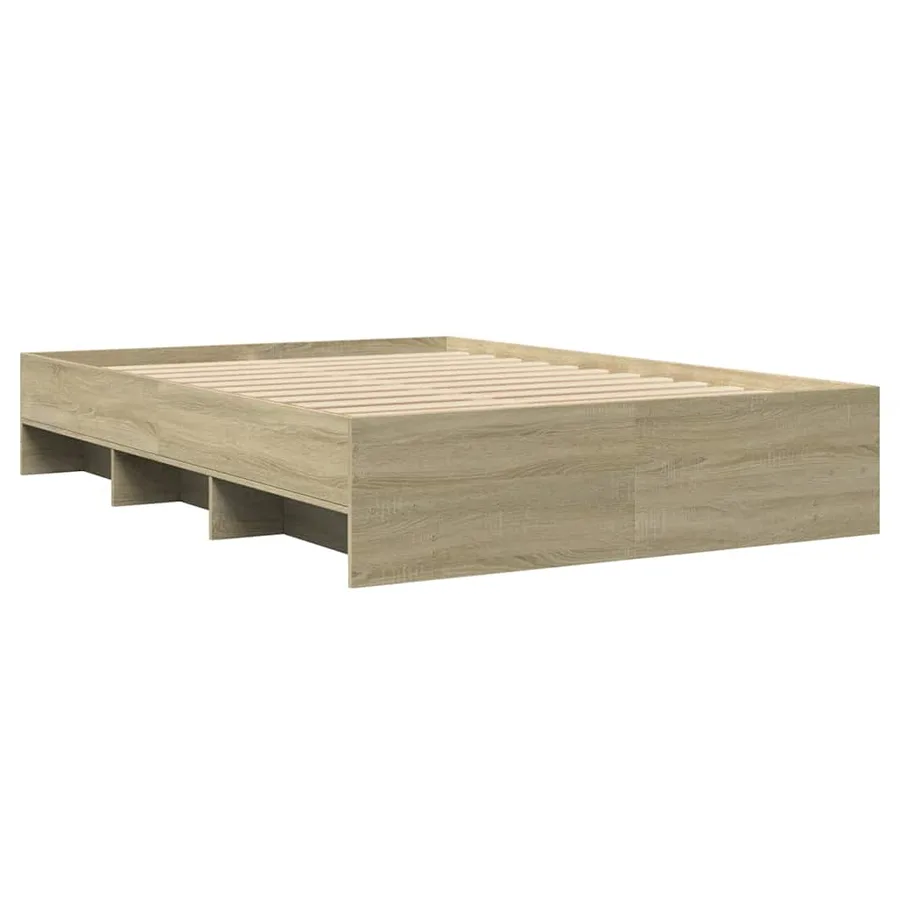 Cadre de lit sans matelas chêne sonoma 120x200 cm - 7