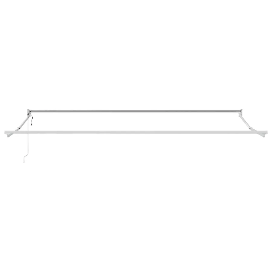 Auvent rétractable anthracite et blanc 4,5x3 m tissu/aluminium - 8