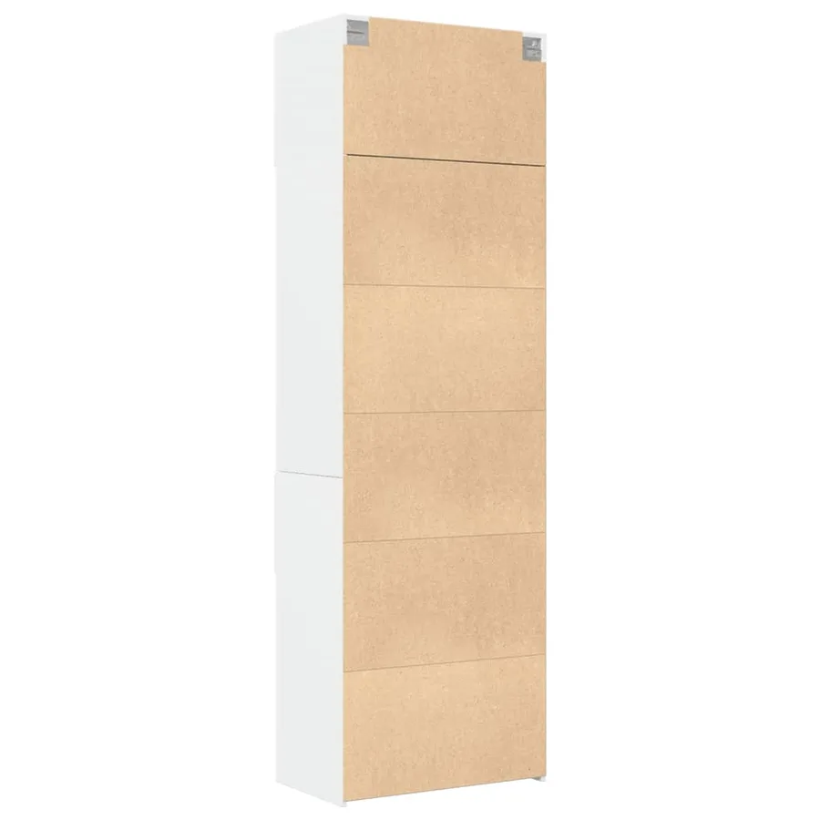 Armoire de rangement blanc 70x42,5x225 cm bois d'ingénierie - 8