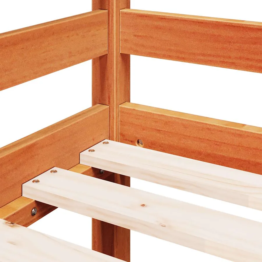 Lit mezzanine d'enfants sans matelas avec échelle 90x190 cm - 7
