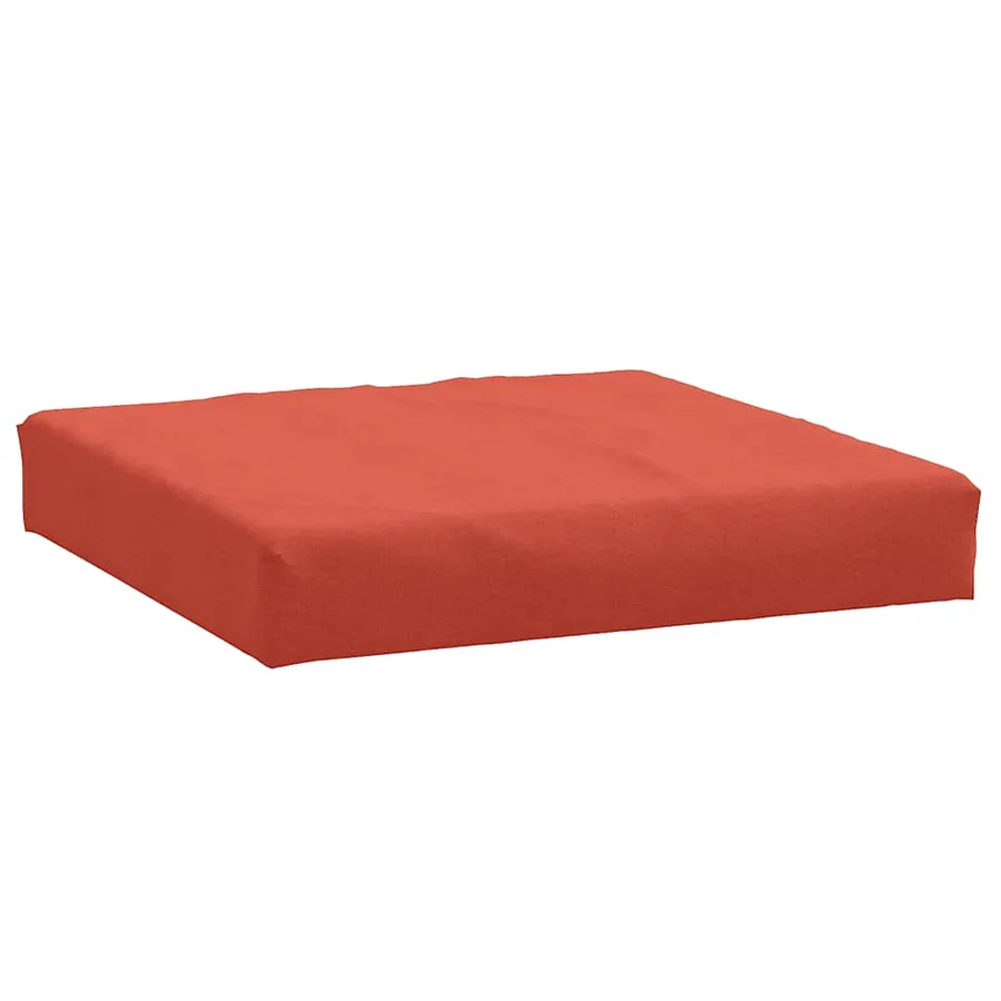 Coussins de palette lot de 2 rouge mélangé tissu - 5