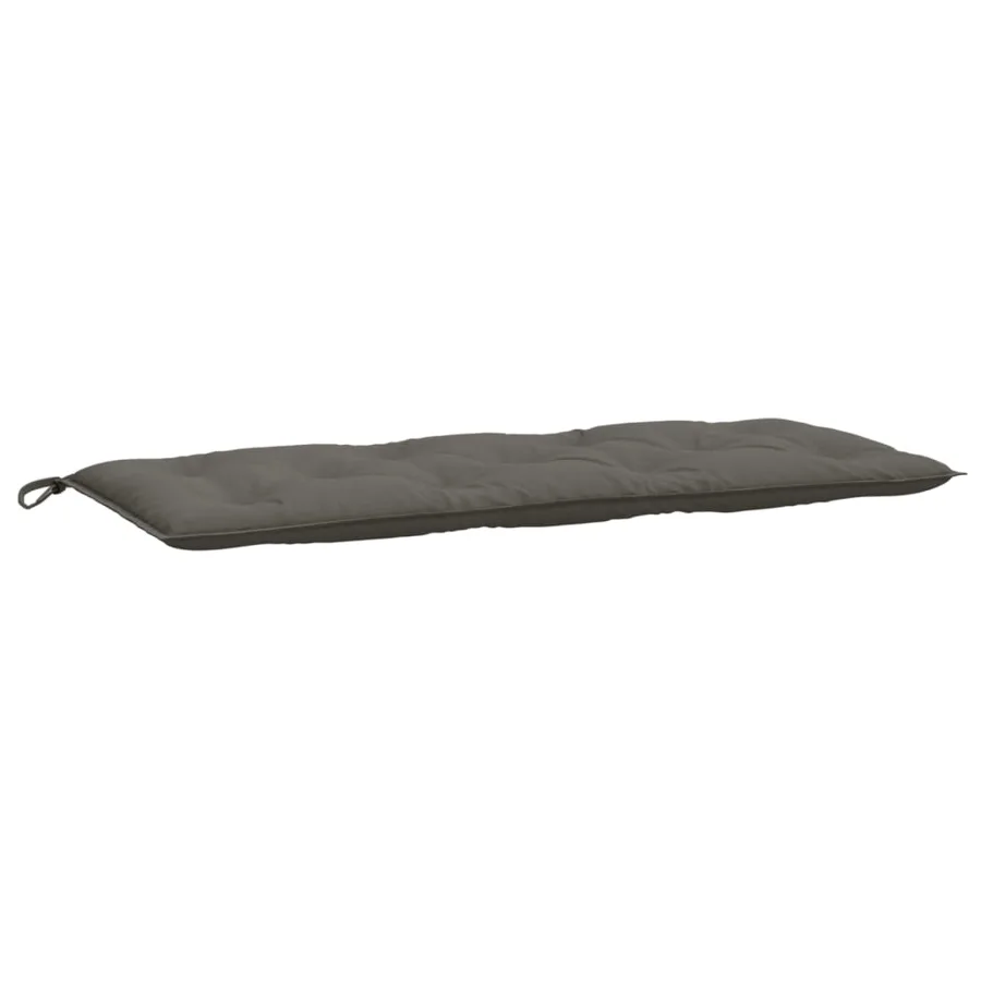 Coussin de banc de jardin gris foncé mélangé 120x50x7 cm tissu - 2