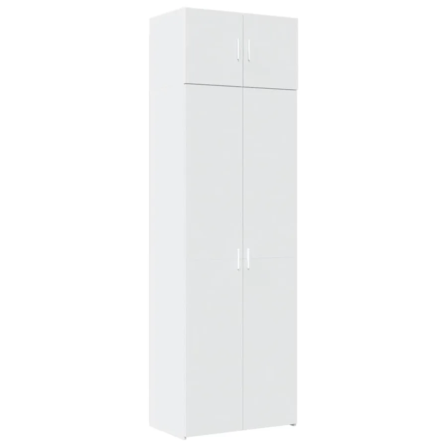 Armoire de rangement blanc 70x42,5x225 cm bois d'ingénierie - 2