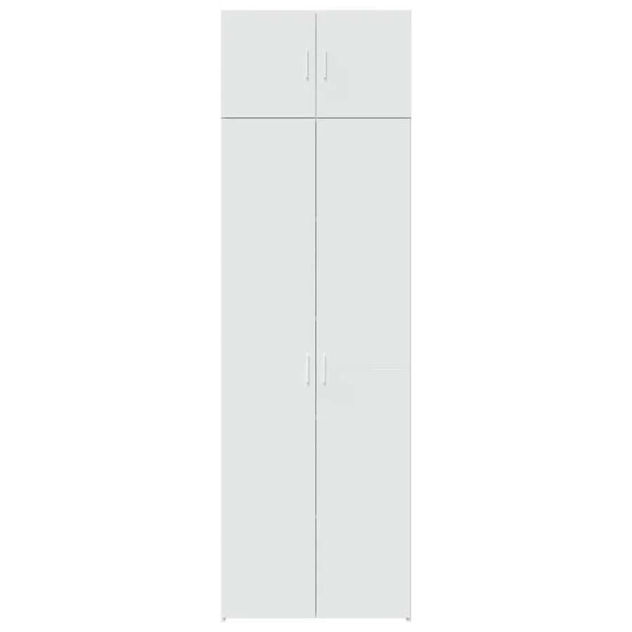 Armoire de rangement blanc 70x42,5x225 cm bois d'ingénierie - 4