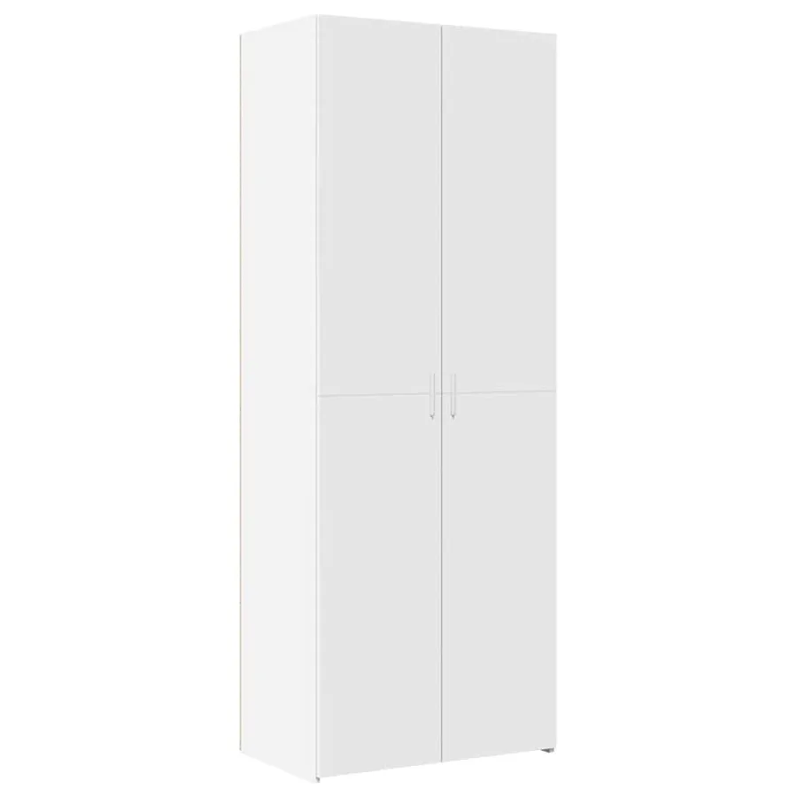 Armoire de rangement blanc 70x42,5x225 cm bois d'ingénierie - 6