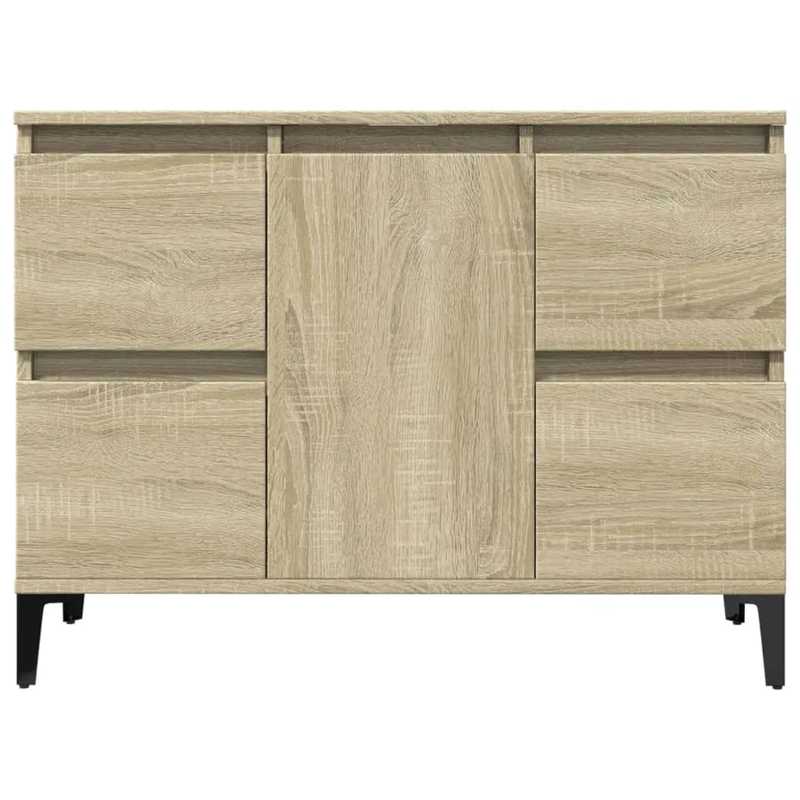 Meuble d'évier chêne sonoma 80x33x60 cm bois d'ingénierie - 5