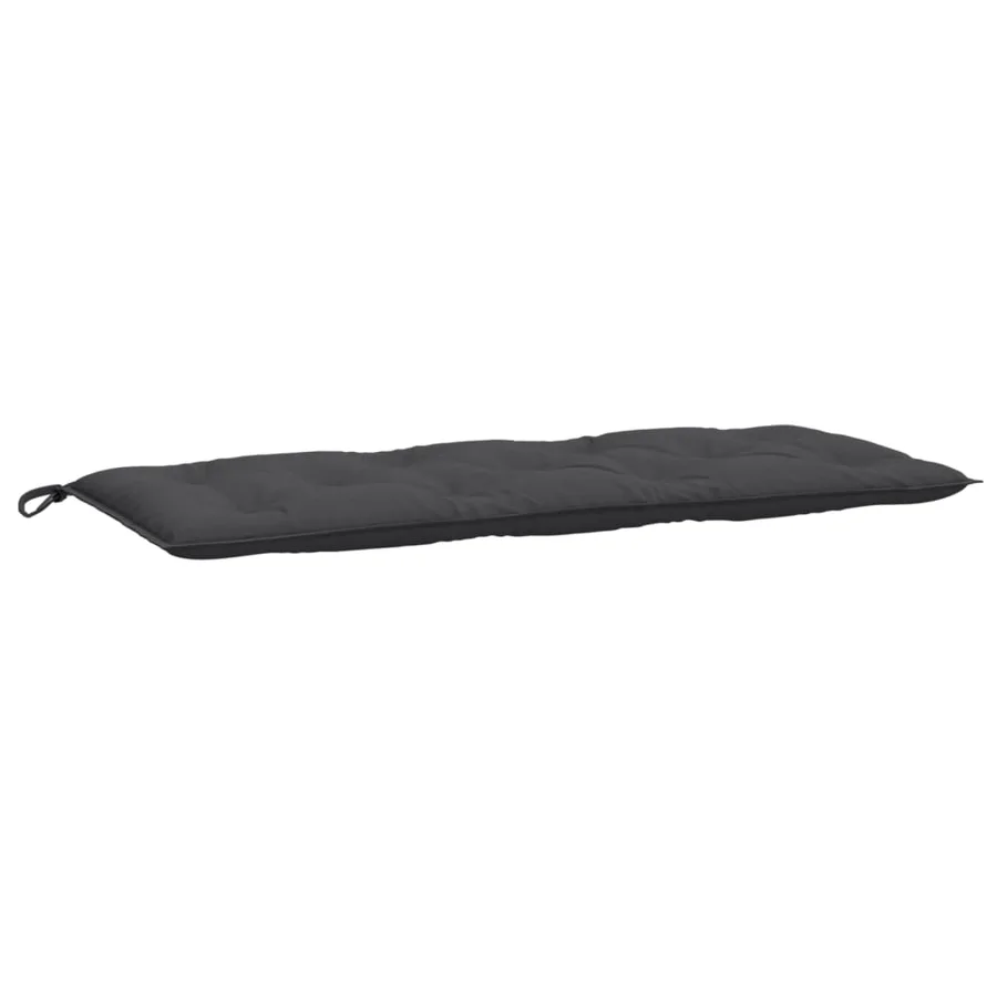 Coussin de banc de jardin anthracite mélangé 120x50x7 cm tissu - 2