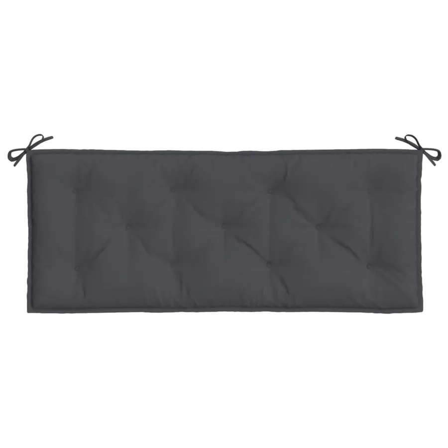 Coussin de banc de jardin anthracite mélangé 120x50x7 cm tissu - 4